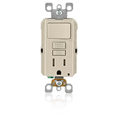 Leviton GFSW1-T SmartLock Pro Combination GFCI Outlet/Switch